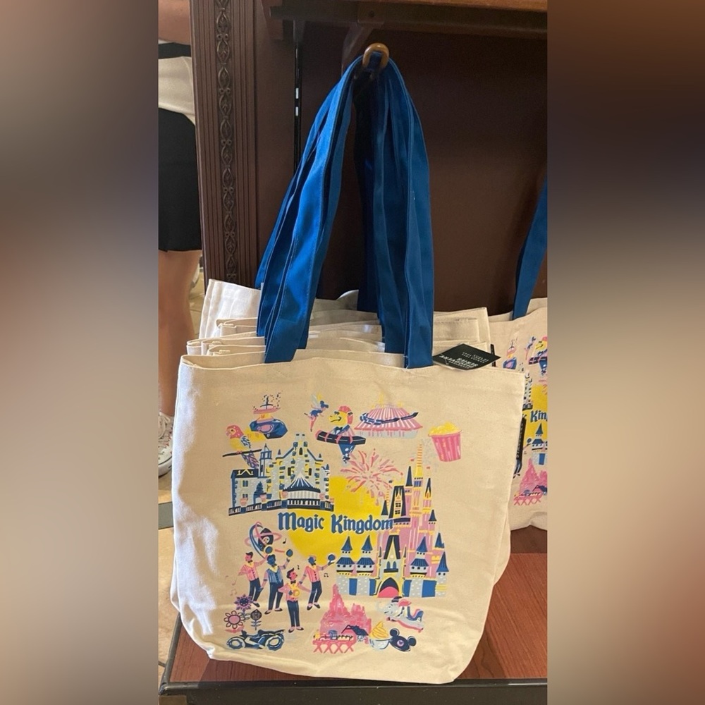 Disney Magic Kingdom Starbucks Canvas Tote Bag WDW PARKS